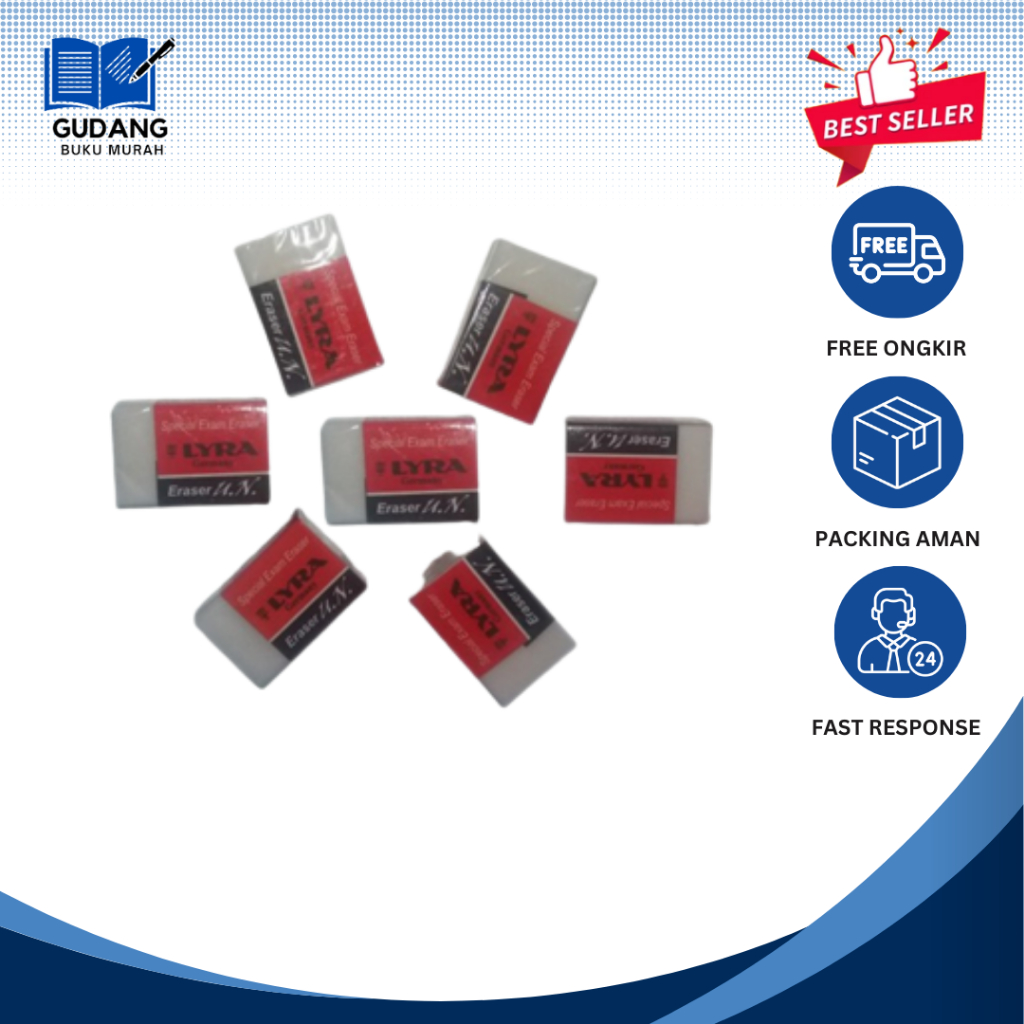 

Eraser Lyra Special Exam Eraser Ecer / GUDANG BUKU MURAH