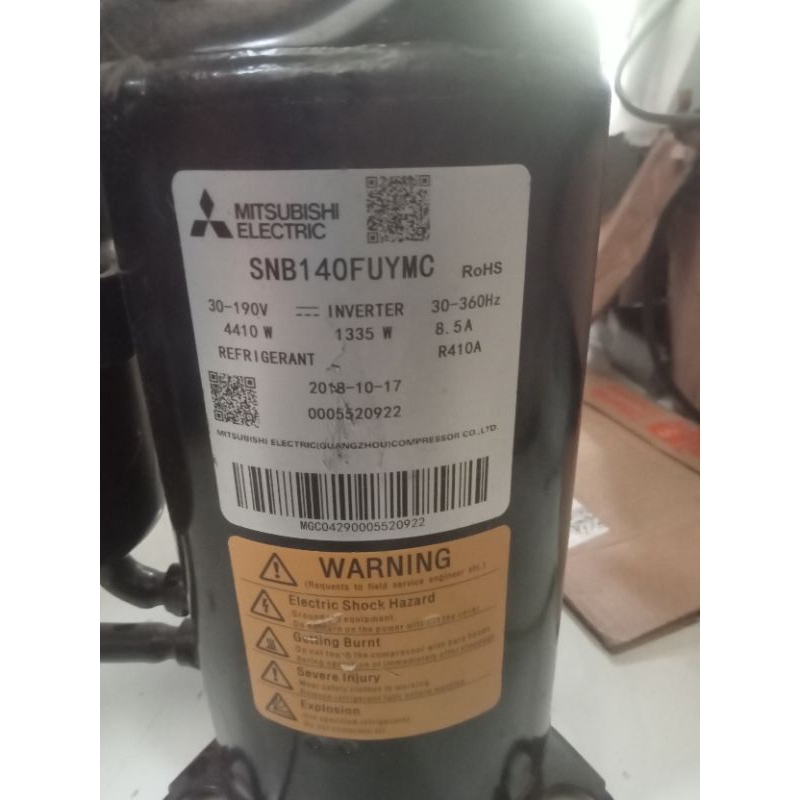 kompresor AC inverter Mitsubishi 1pk original