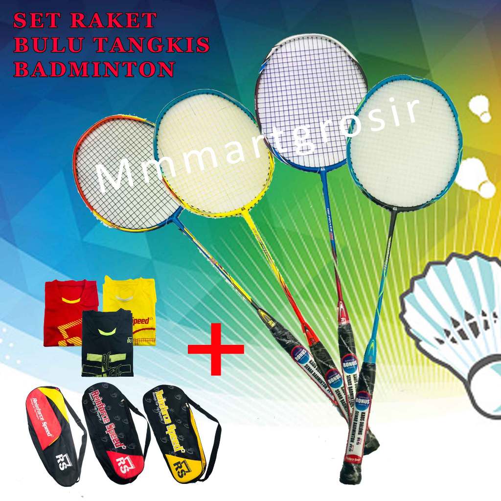Set Raket / Badminton Reinforce Speed / Raket Bulu Tangkis