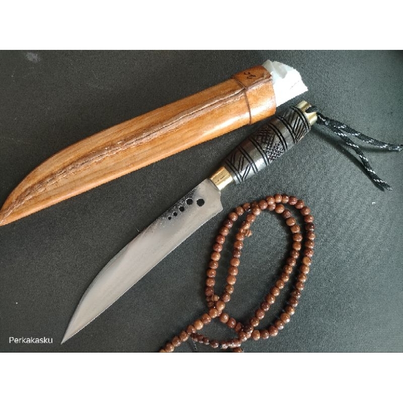 Pisau Daging Seset Kulit Baja Asli