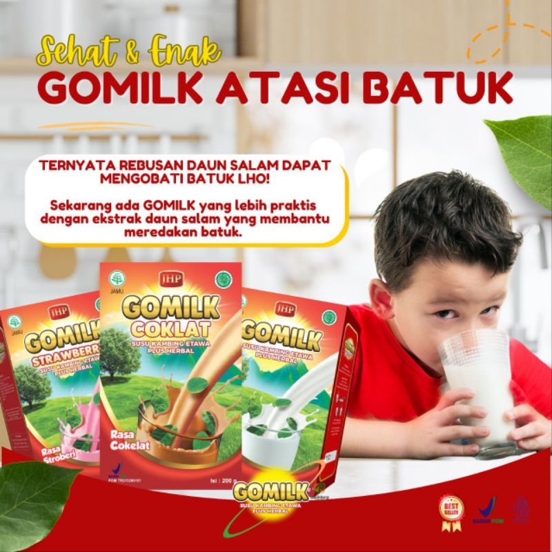 

Gomilk susu kambing Etawa plus herbal