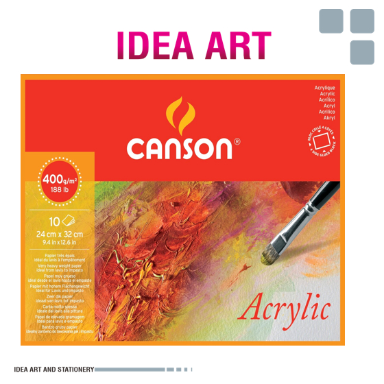 

Kertas Lukis Aklirik Canson Acrylic 24x32 cm 10 lembar - 200807408
