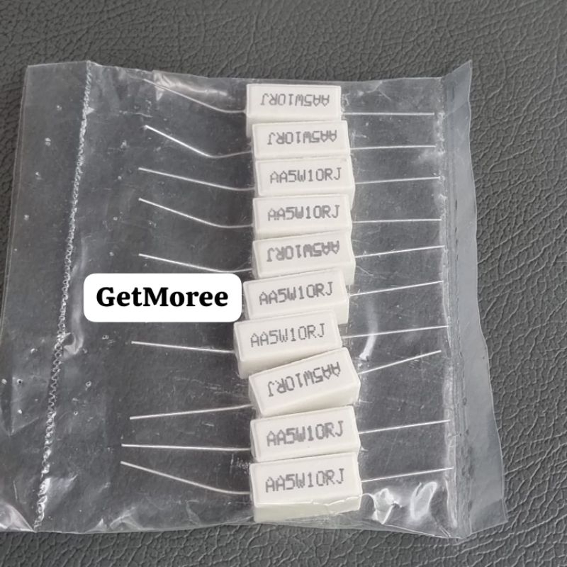 10PCS Resistor Kapur 5w 5 watt 5watt 3 10 22 27 33 47 56 68 100 120 180 220 330 390 470 680 OHM