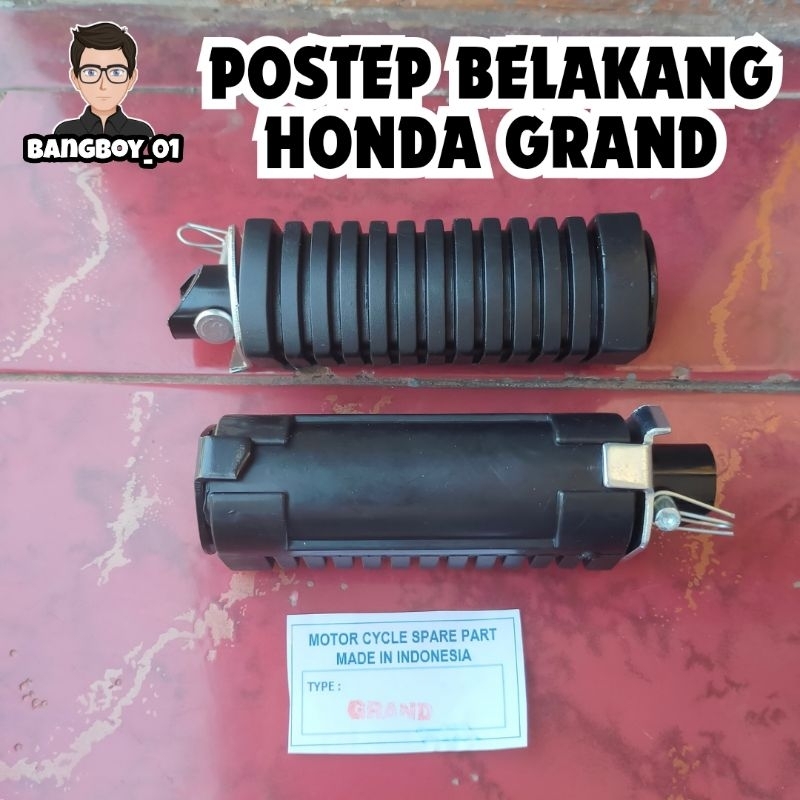 Karet Footstep Postep Belakang Motor Honda Astrea Grand Supra X 125 Model Ori Original