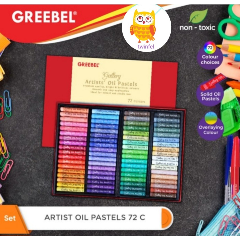 

Greebel Premium Artist Oil Pastels 72 Warna/Krayon 72 Warna