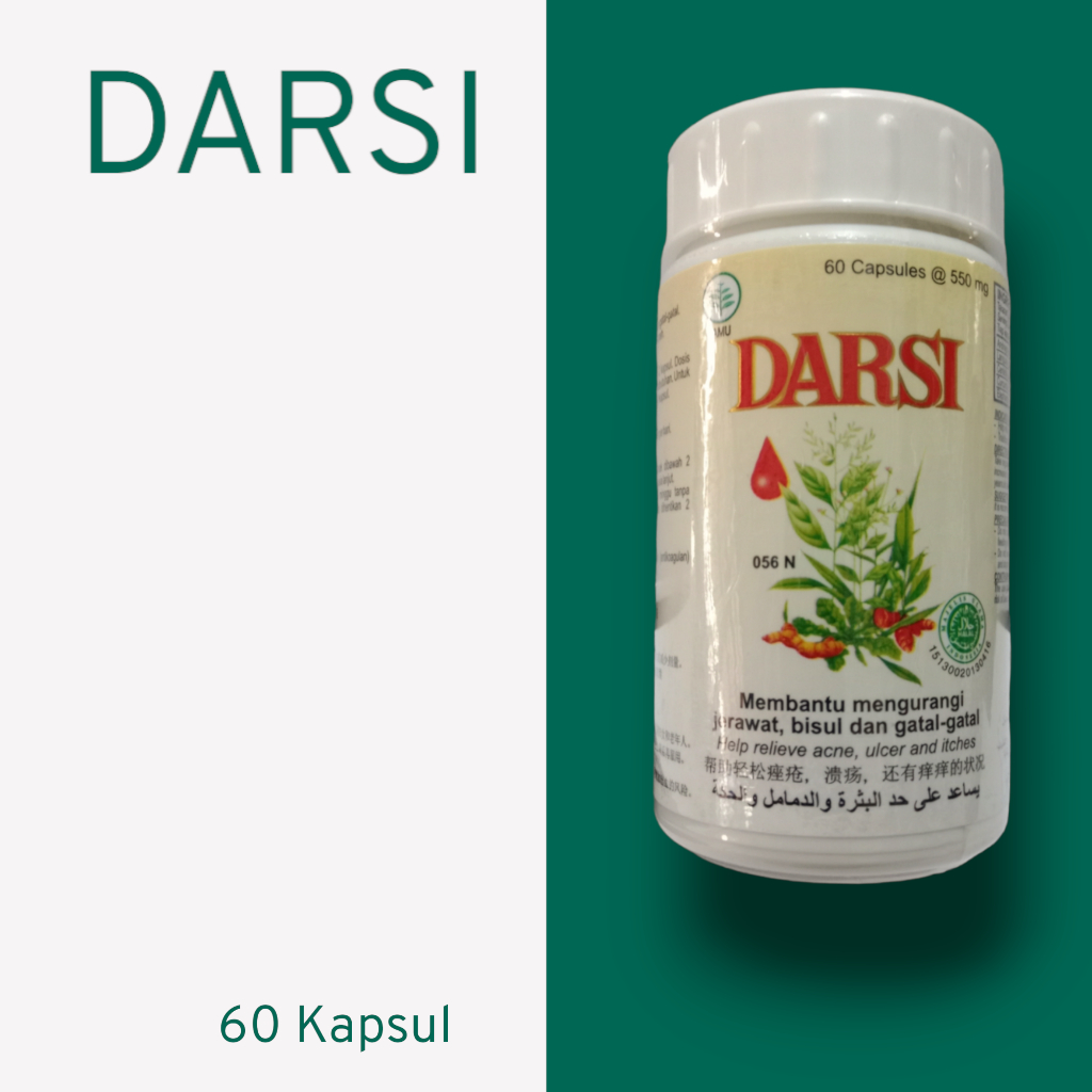 DARSI KAPSUL 60KAPSUL/OBAT JERAWAT/OBAT BISUL/OBAT GATAL-GATAL