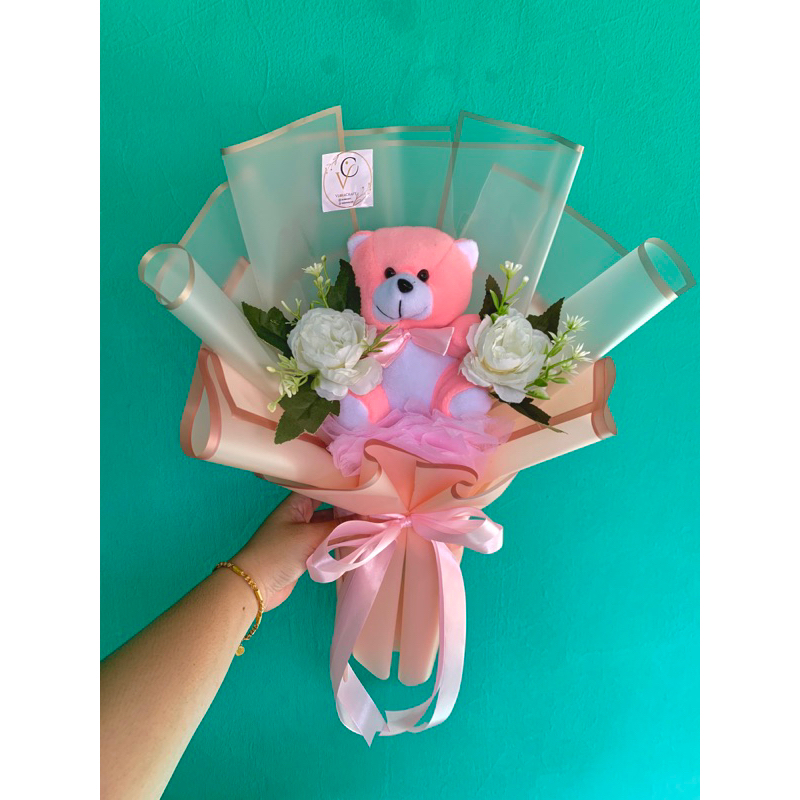 Bucket bunga artificial small / buket wisuda / buket murah / buket lamaran