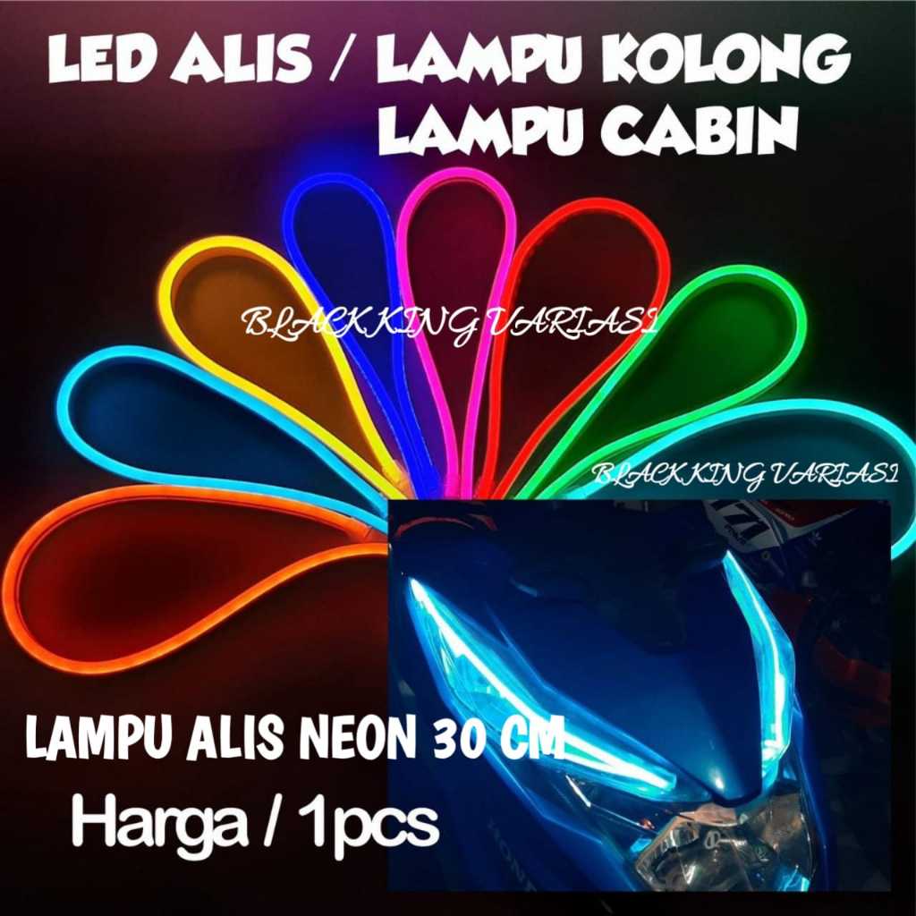 Lampu Alis Neon 30 Cm Lampu Alis Motor Dan Mobil Fleksibel Drl Led 12V Lampu Lampu Alis Fleksibel 30