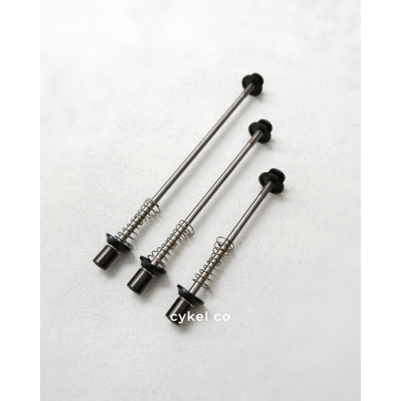 QR quick release skewer titanium black brompt front hub type 2