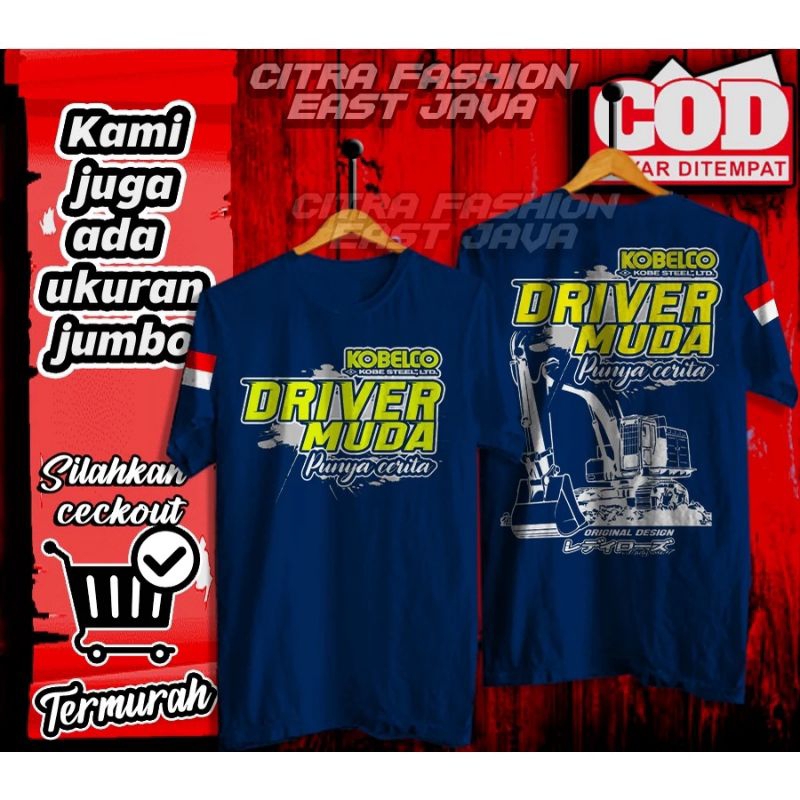 KAOS DRIVER KOBELCO TERBARU