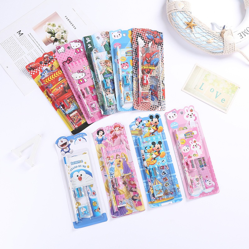 

#DS034 Stationary Set Buku Seri Kartun 5 in 1 / Alat Tulis Anak Lucu / Souvenir Kado Ulang Tahun / Set Alat Tulis Sekolah