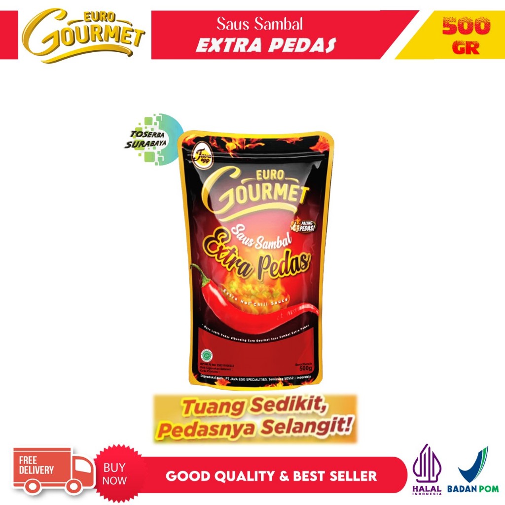 

EURO GOURMET Saus Extra Pedas 500gr BEST SELLER