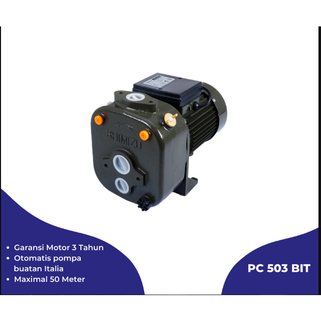 SHIMIZU POMPA AIR JET PUMP PC 503 BIT NT/PC-503BIT/PC503BIT TANPA TABUNG