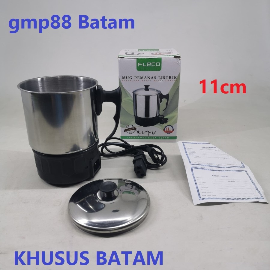 teko pemanas listrik Fleco Stainless Steel Original Khusus Batam