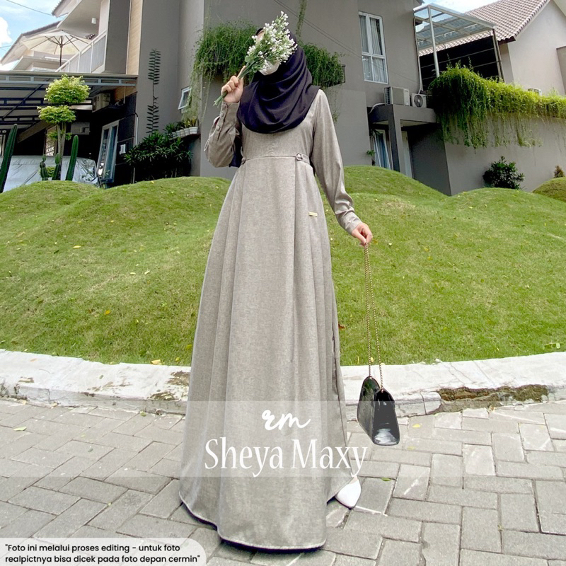 𝐑𝐞𝐚𝐝𝐲 𝐒𝐭𝐨𝐤 Gamis Katun Madina Sheya Maxy by Ratu Mulabees