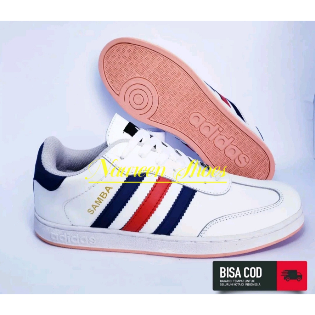 Sepatu Sneakers Pria Putih polos Hitam Polos Kets Sepatu Sekolah Kerja