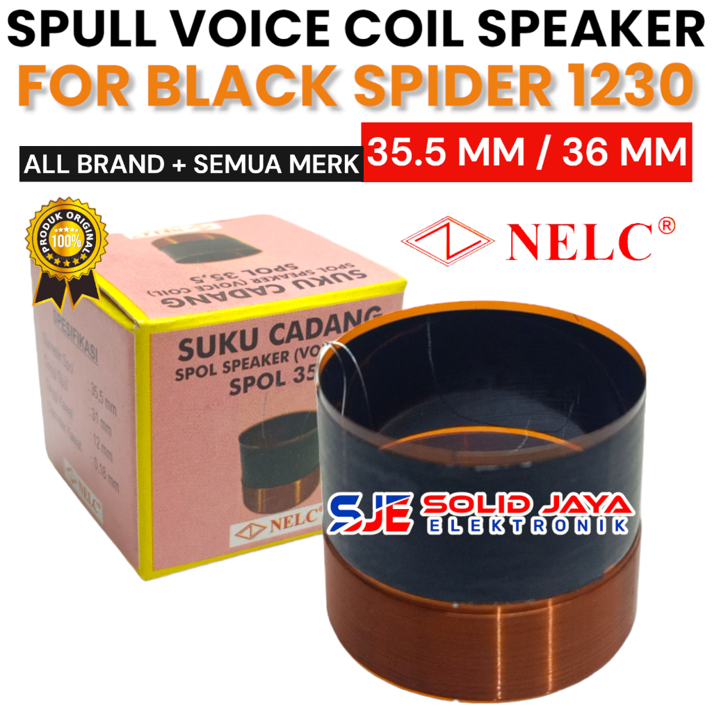 SPUL SPEAKER BLACK SPIDER 1230 35.5 36 MM 36MM 35.5MM 35,5MM 35,5 MM BLACKSPIDER 1230 BS SEPUL SPOL 