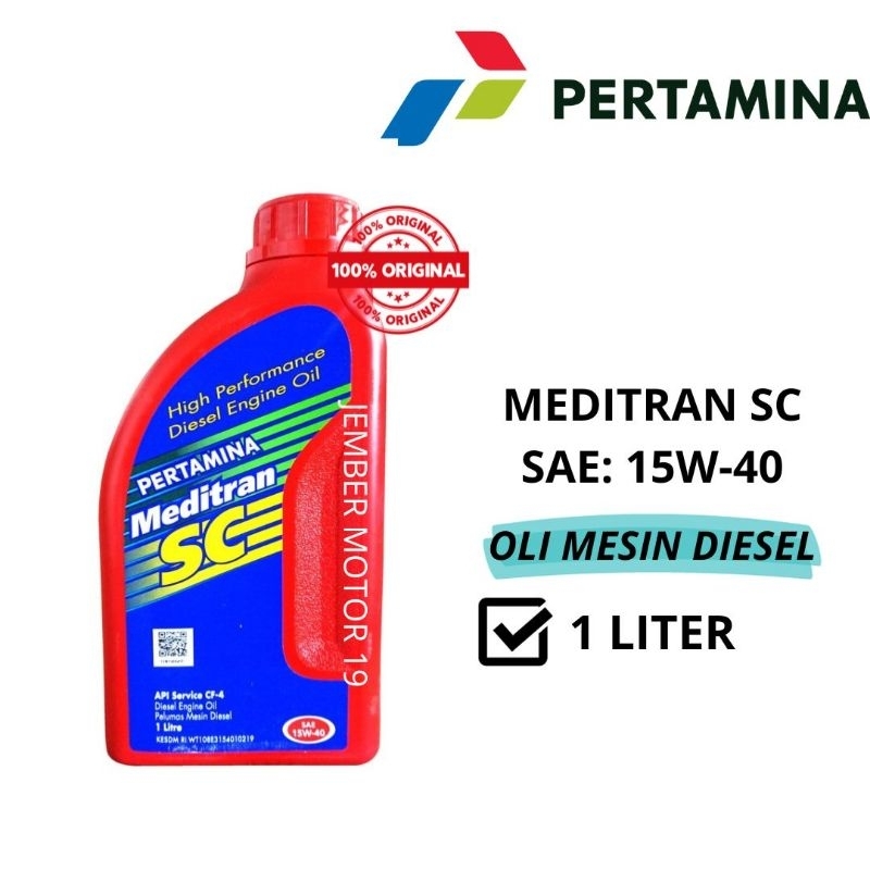 OLI MESIN MOBIL DIESEL MEDITRAN SC 15W-40 1 LITER