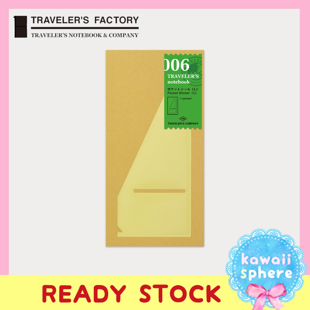 

Travelers Notebook Refill 006 | Pocket Sticker (L) | Regular Size | Pocket Traveler's Notebook
