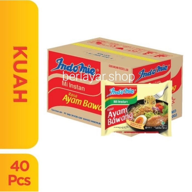 

Indomie Ayam Bawang (1karton isi 40bks)