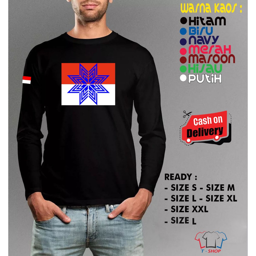 Kaos Baju LENGAN PANJANG Ahmad Dhani Laskar Cinta Kaos Musik Dewa19 Merah Putih