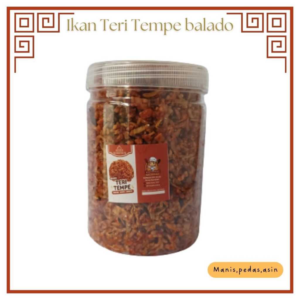 

Teri Tempe Balado Daun Jeruk Berat 500grm Ter Kering PedasTempe Kriuk Makanan Siap Saji