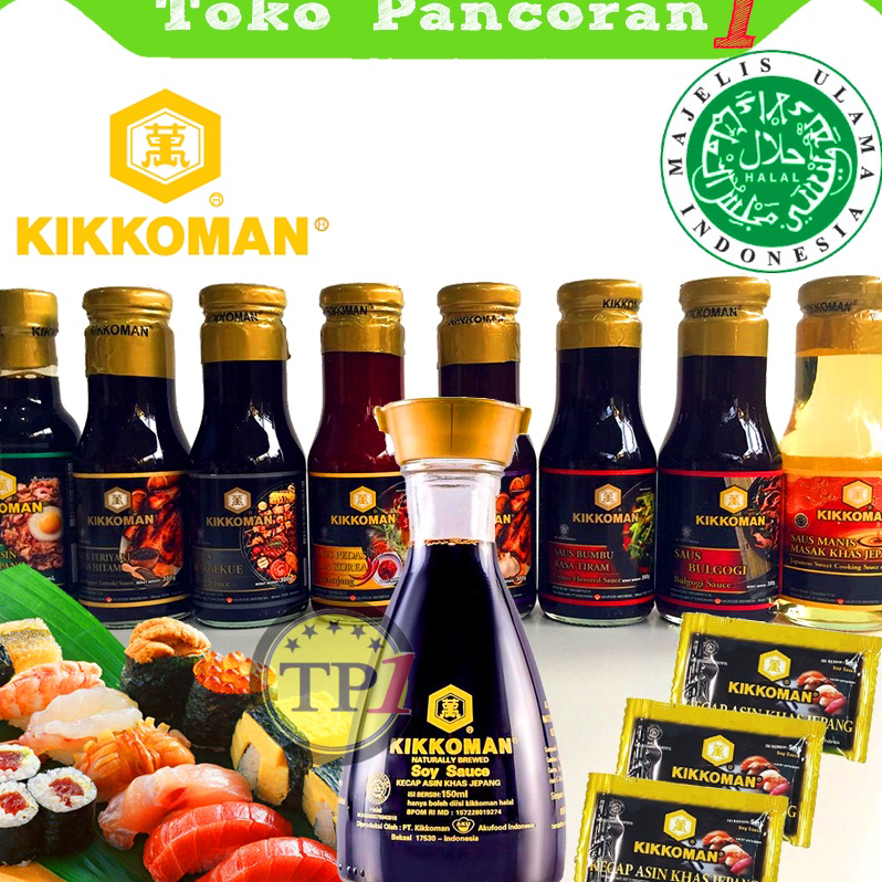 

☌➜✥ Kikkoman Soy Sauce 150 ml HALAL / Kecap Shashimi / Shasimi / shoyu / jepang japanese / kecap asin