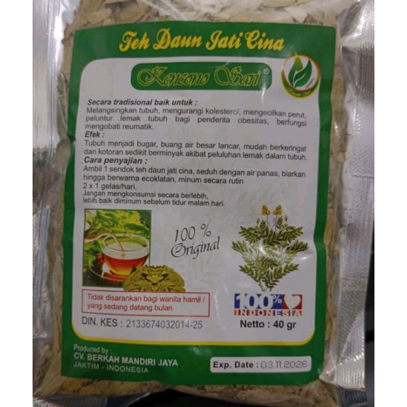 

Teh daun jati cina 40gr