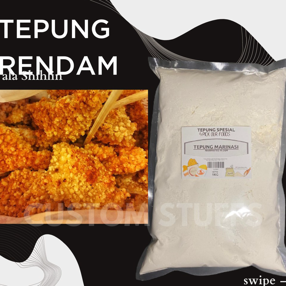 

Stock Banyak Tepung marinasi / marinated flour / tepung rendam shihlin 1kg