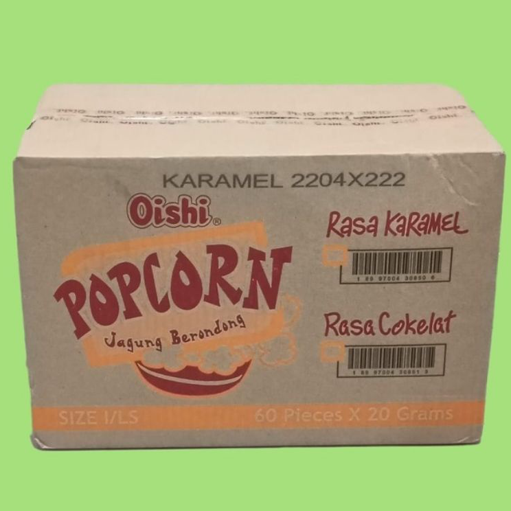 

➴❄❈ Oishi popcorn caramel 20 gram -10 pcs