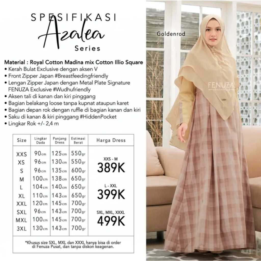 Gamis Fenuza Azalea Dress Series Amanda