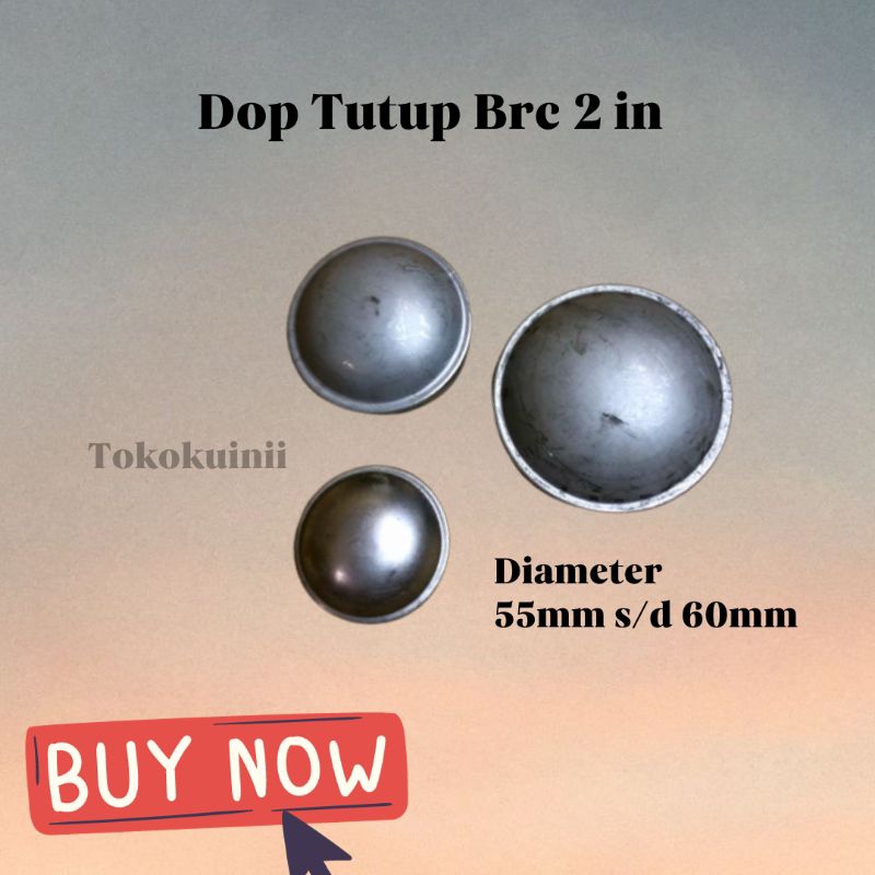 dop tutup Brc 2 inchi termurah ornamen pagar besi