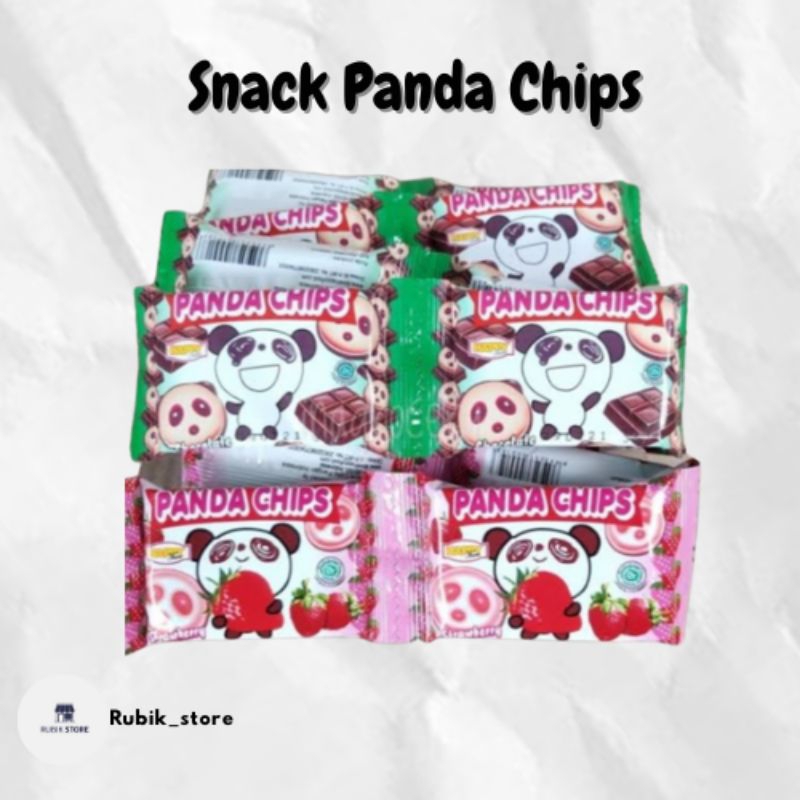 

SNACK PANDA CHIPS RASA COKLAT DAN STROBERI 1RENTENG ISI 10