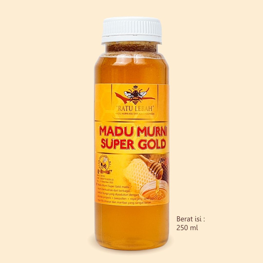 

BEST SELLER [COD] Madu Murni Super 250 ml ekstrak Propolis Royal Jelly Bee Pollen Ratu Lebah