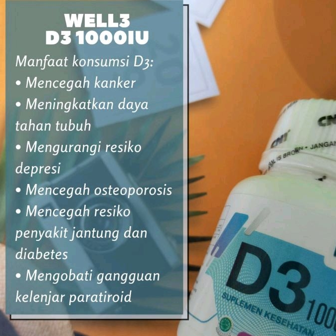 Well3 Vitamin D3 Vitamin Untuk Tulang Kuat Dan Imun