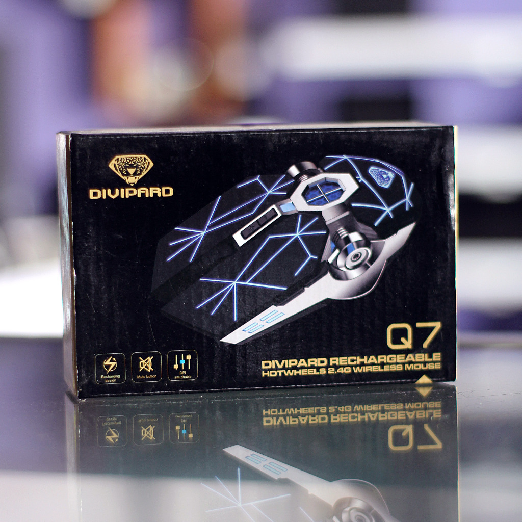 Mouse wireless Mechanical Gaming RGB Charging Divipard Q7 4000DPI