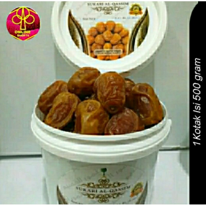 

Buah Kurma Asli Kurma Sukari Al - Qassim 500 gram Original