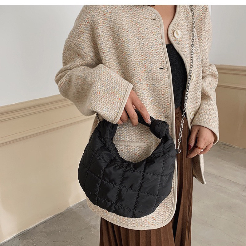 LITTLE DAISY | JODIE Puffy Bag (5 Warna + FREE LONG STRAP) / Tas Fashiob Korean Sling Bag / Pillow B