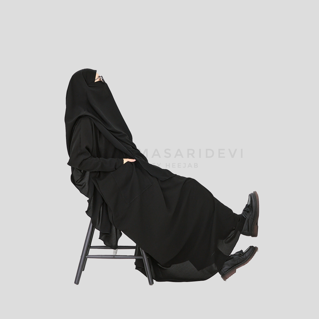 Pocket Abaya by PURNAMASARIDEVI