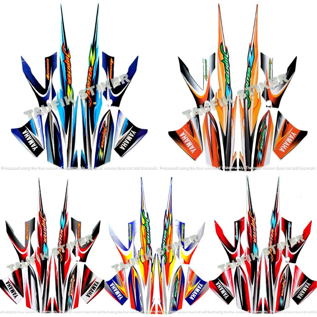 STRIPING LIS BODY MOTOR YAMAHA JUPITER Z 2005 SEPASANG STANDAR FULL SET