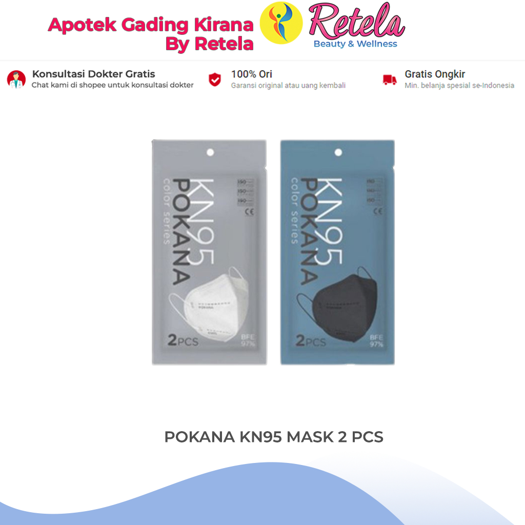 POKANA KN95 MASK 2 PCS