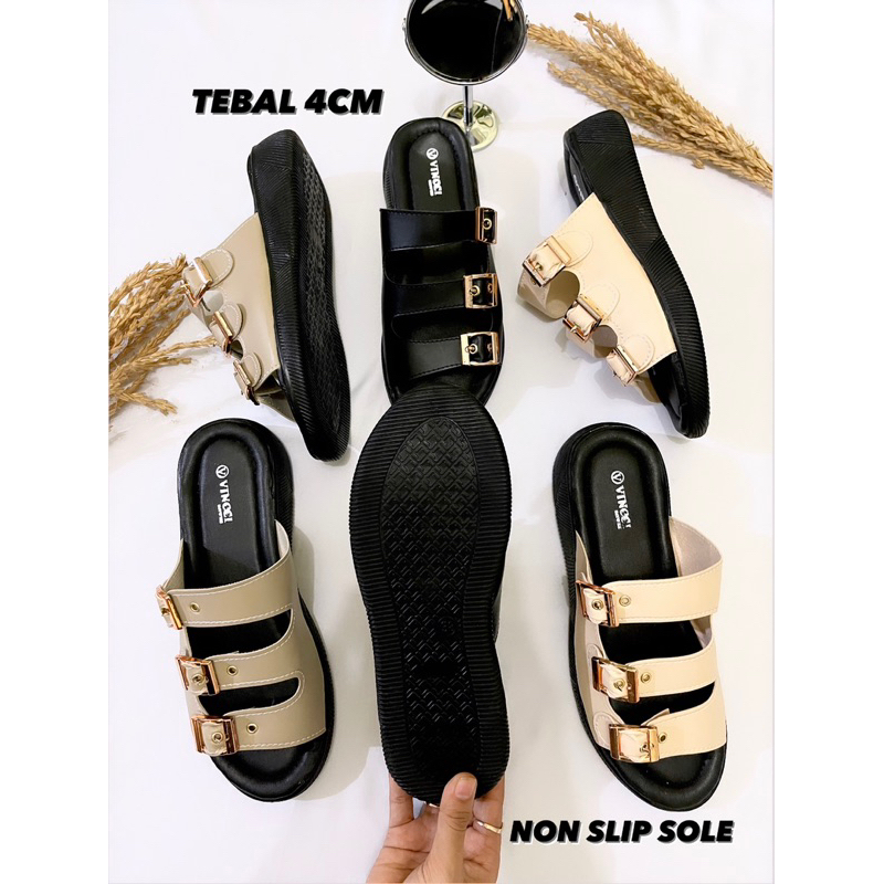 Gjaz Sandal Wedges Wanita Code SMR - 003 (No Box)