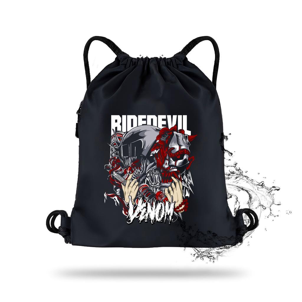 Tas Serut Ridevil Pria Wanita Terbaru / Tas Tali Serut Serbaguna sekolah