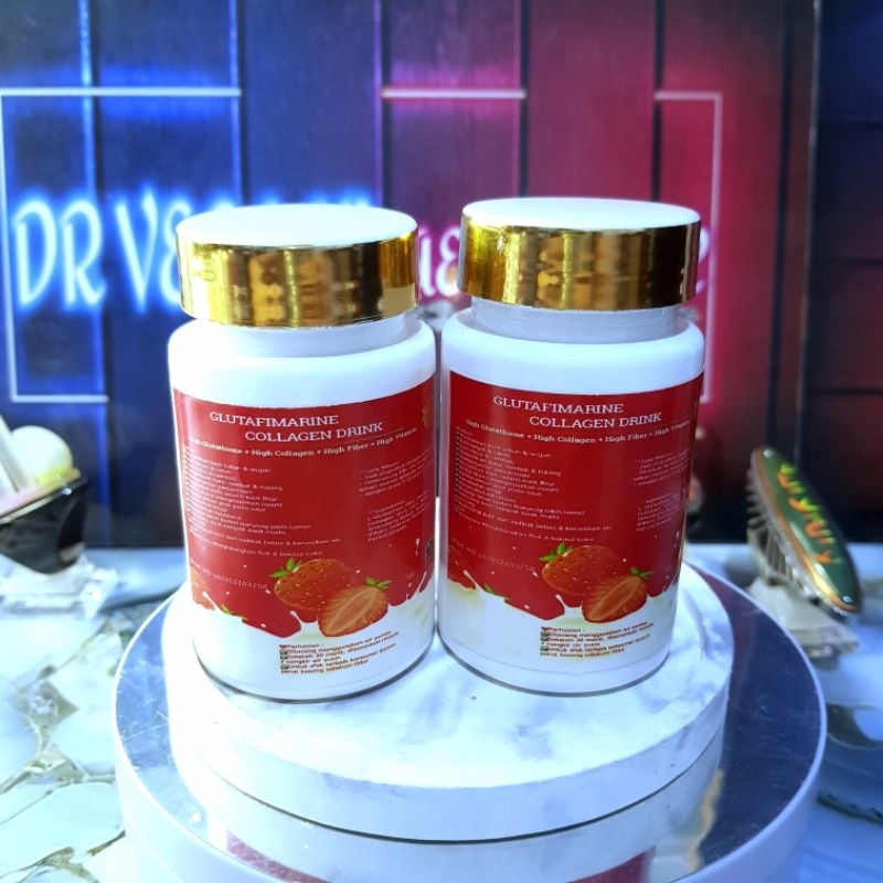 MINUMAN PEMUTIH & PELANGSING GLUTAFIMARINE WHITENING BOOSTER WITH HIGH GLUTATHIONE + HIGH MARINE COL