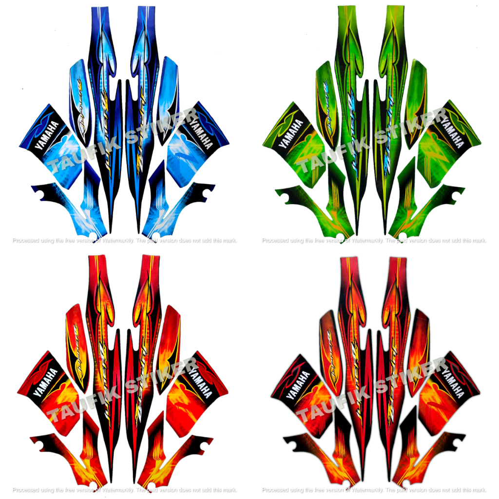 STRIPING LIS BODY MOTOR YAMAHA JUPITER Z 2008 CW SEPASANG STANDAR FULL SET