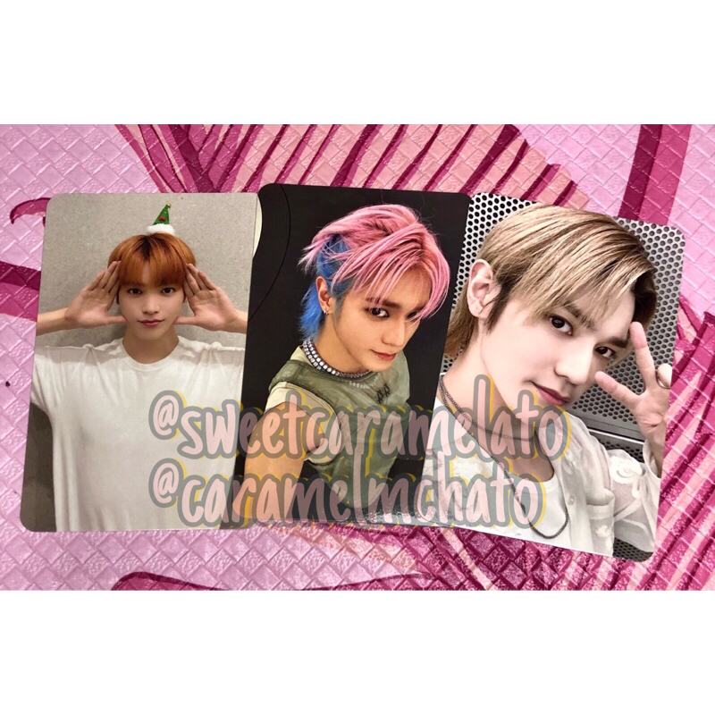 [BACA DESK] PHOTOCARD TAEYONG NCT 127 PINK CHRISTMAS CCOMAZ GOLDEN AGE