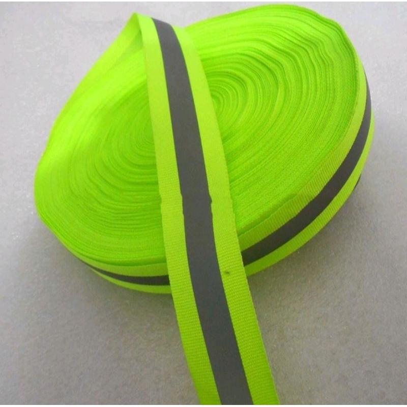 Pita Kain Reflektor Stabilo - Abu lebar 2,5 cm / 2.5 cm / 25 mm | Scotlight | Scotlite | Skotlite | 