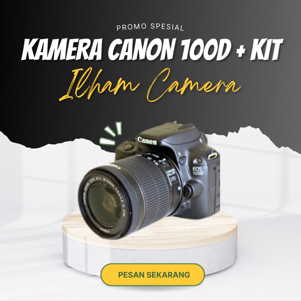 ( BEST SELLER ) KAMERA CANON 100D + KIT