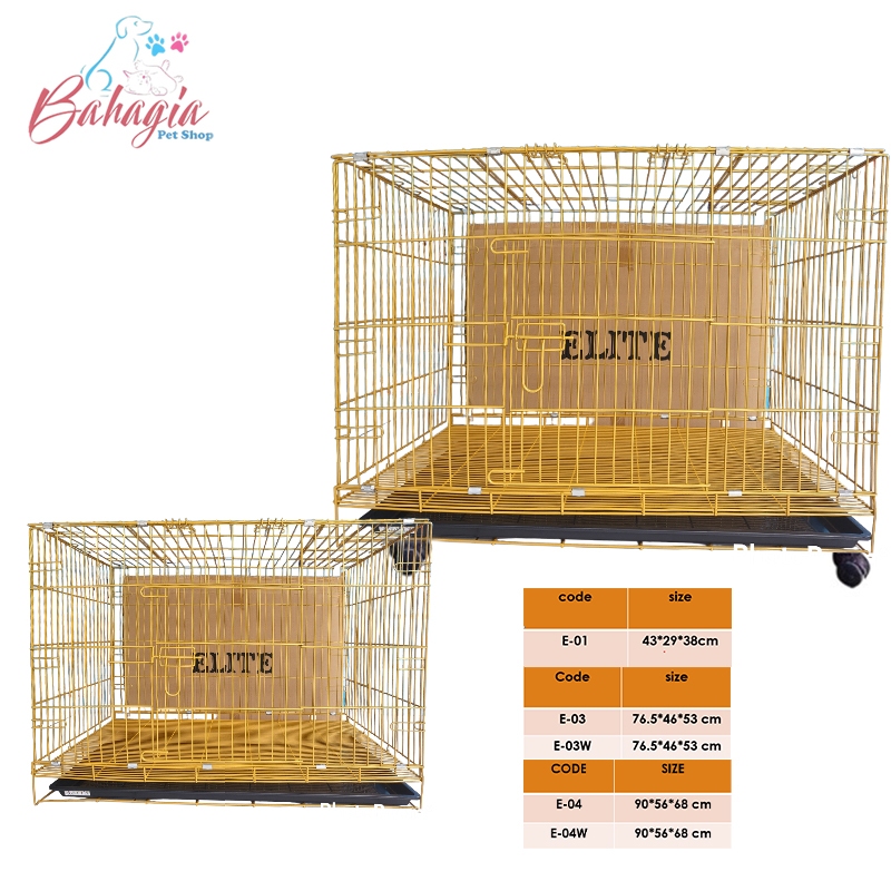 KANDANG ANJING BESI ELITE CAGE-KANDANG