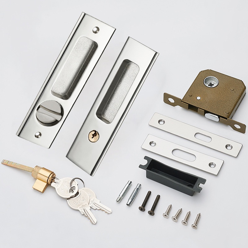 Termurah Kunci Pintu Geser Tertanam Balkon Balkon Kunci Pintu Geser Persegi Kunci Pintu Geser Geser